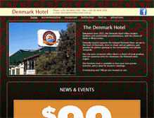 Tablet Screenshot of denmarkhotel.com.au